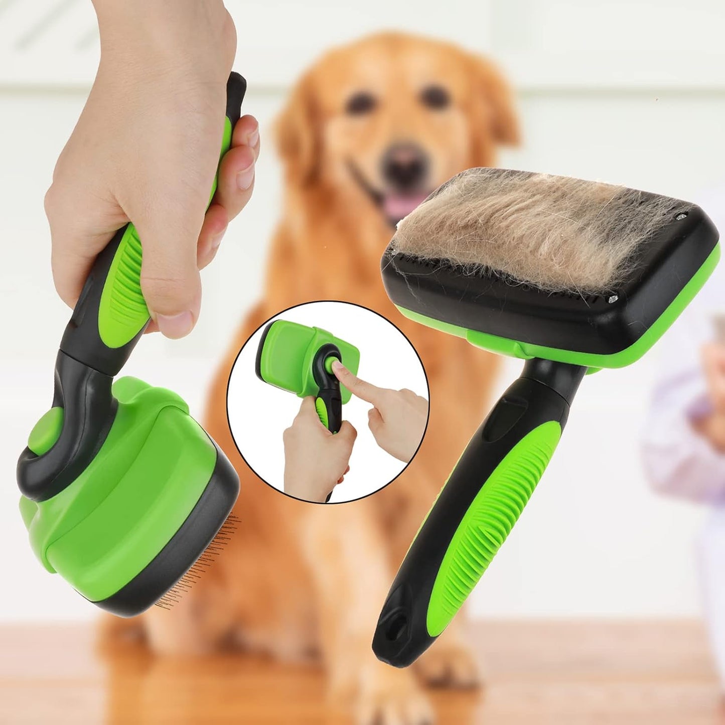 Self Cleaning Dog Brush