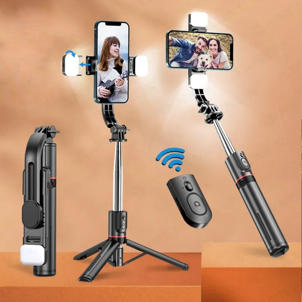 Cell Phone Bluetooth Selfie Stick Tripod