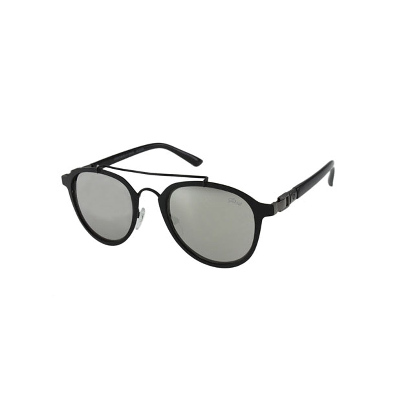 Oval Shape Sunglasses in Matte Black