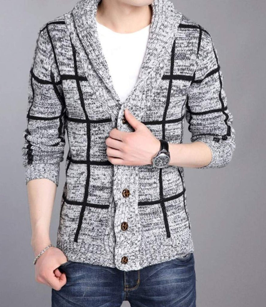 Men's Shawl Collar Jumper Sweater
