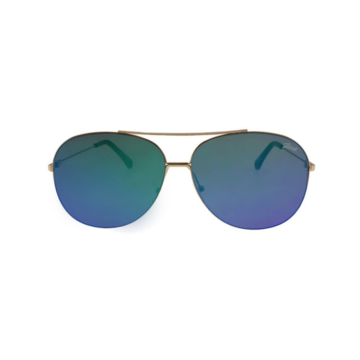 Polarized Mirrored Metal Frame Sunglasses