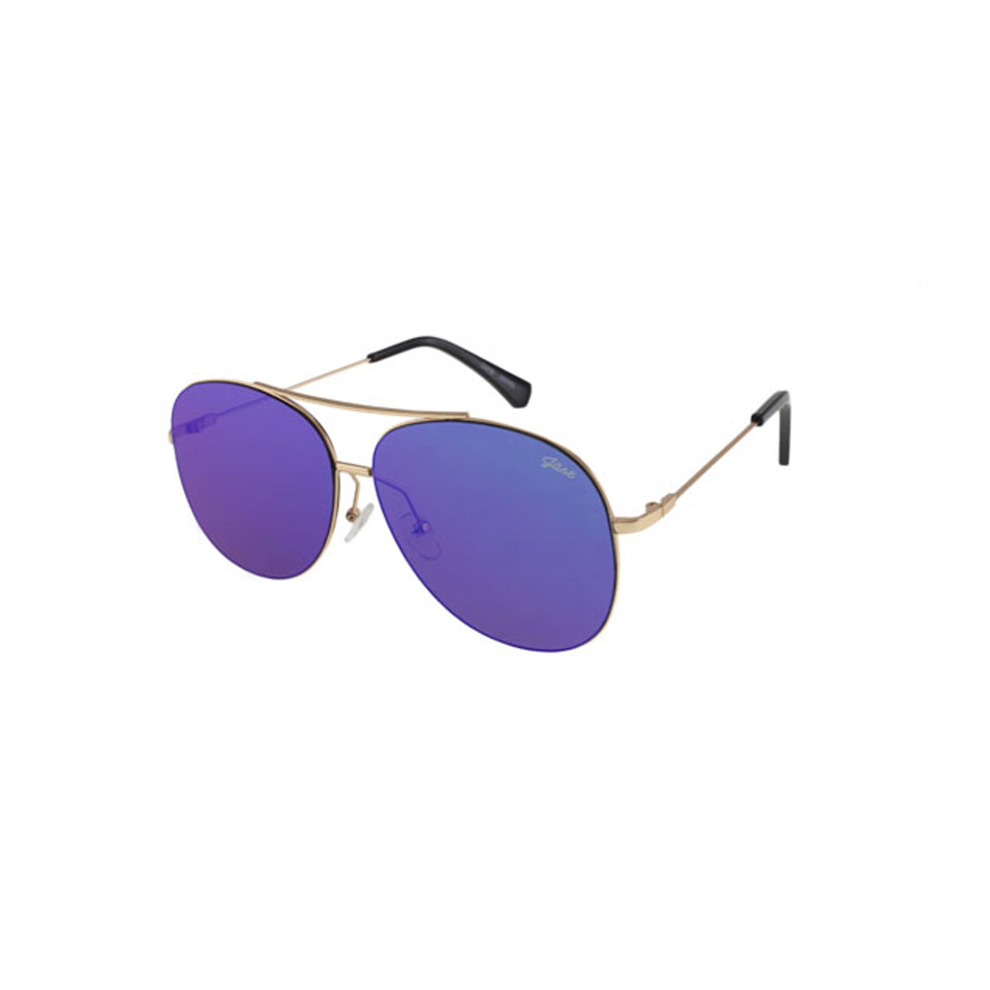 Polarized Mirrored Metal Frame Sunglasses