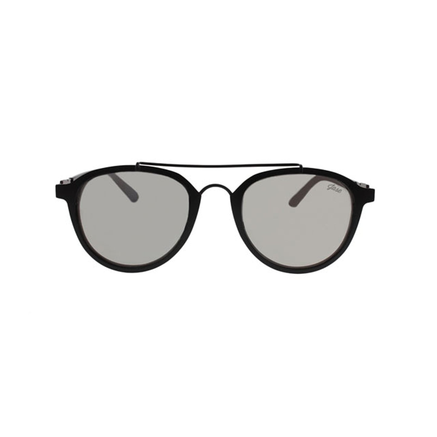 Oval Shape Sunglasses in Matte Black