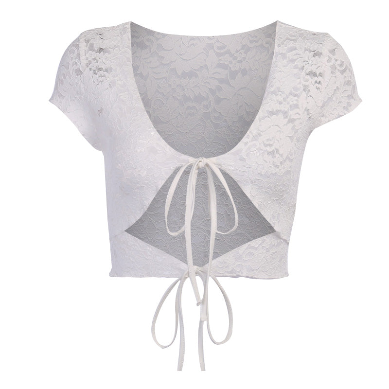 Women's Summer Short Sleeve T-Shirt Crop Top