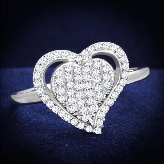Rhodium 925 Sterling Silver Ring